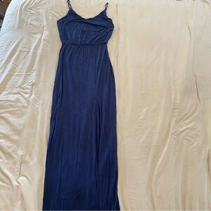 Lulu's Deep Blue Maxi Dress Size XS